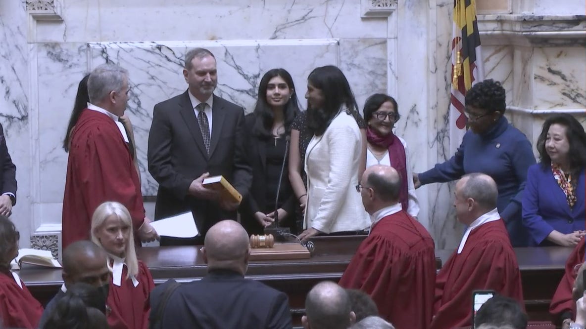 Aruna Miller sworn in as Maryland’s lieutenant governor